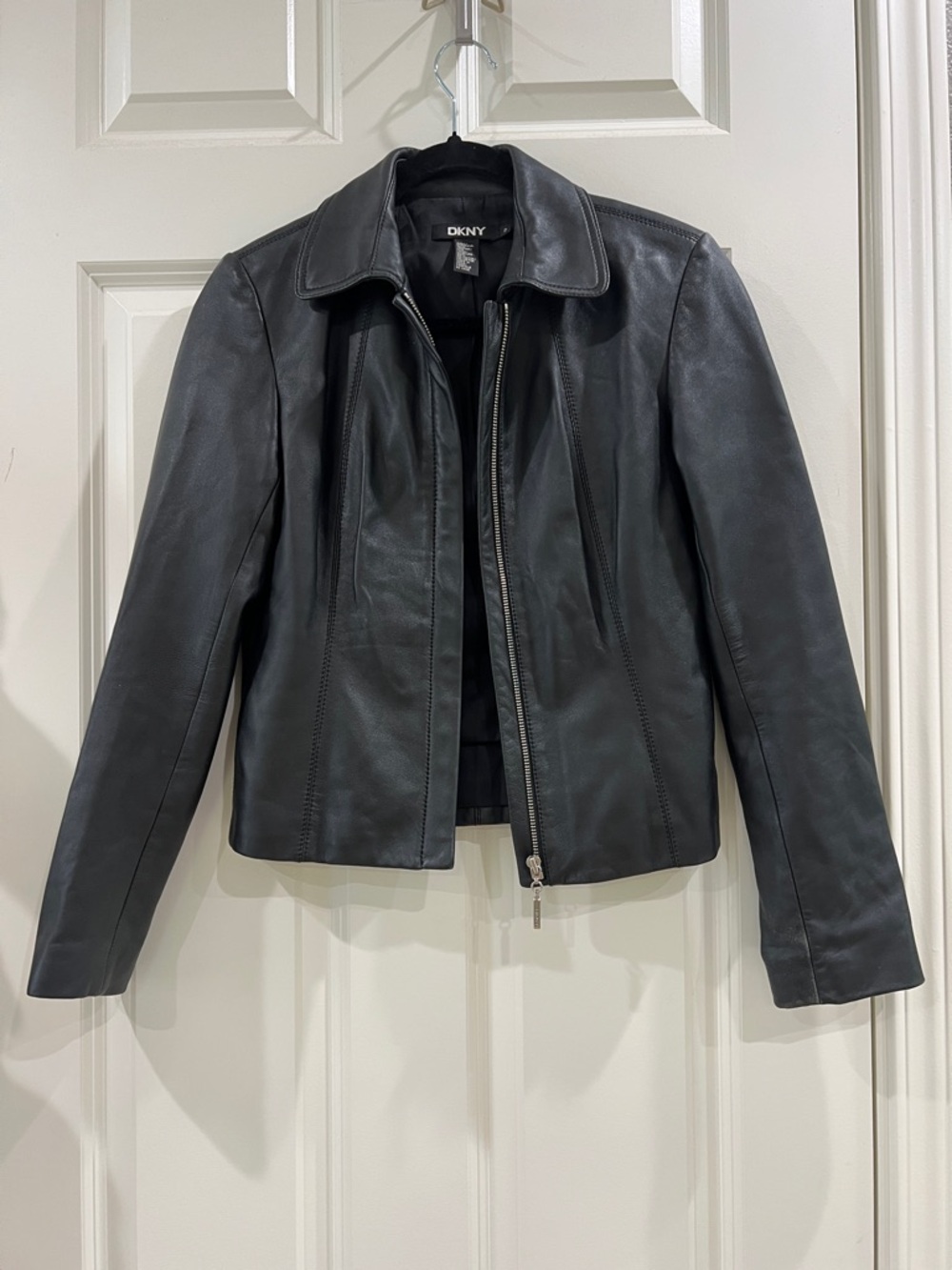 DKNY vintage leather jacket size 2
